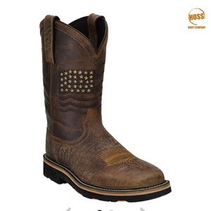 Men’s Hoss leather work boots
